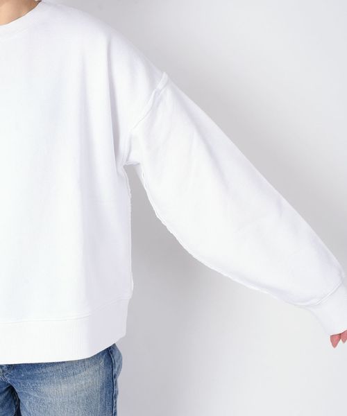 SHIPS（シップス）の「81BRANCA スウェットプルオーバー◇（スウェット・レディース・ネイビー/オフホワイト/ライトグリーン・ONE SIZE）」の5枚目の写真