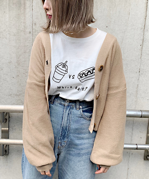 apres jour(アプレジュール)の「袖ボリュームプリントロンT【ZOZOTOWN限定アイテム】(Tシャツ/カットソー・レディース・ベージュ/オフホワイト/サックスブルー/その他・フリー)」の6枚目の写真