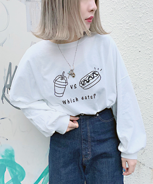 apres jour(アプレジュール)の「袖ボリュームプリントロンT【ZOZOTOWN限定アイテム】(Tシャツ/カットソー・レディース・ベージュ/オフホワイト/サックスブルー/その他・フリー)」の10枚目の写真
