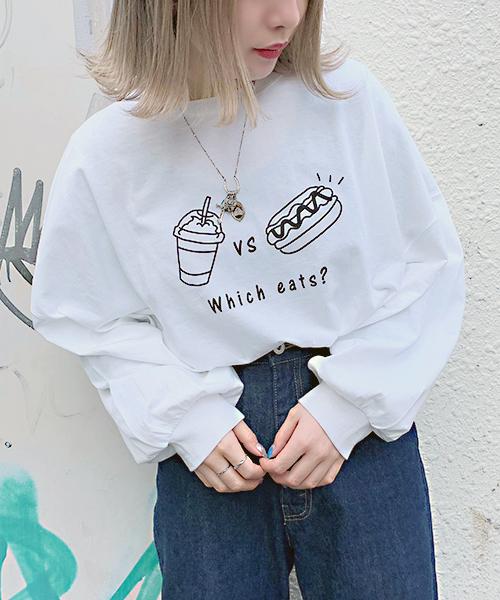 apres jour(アプレジュール)の「袖ボリュームプリントロンT【ZOZOTOWN限定アイテム】(Tシャツ/カットソー・レディース・ベージュ/オフホワイト/サックスブルー/その他・フリー)」の11枚目の写真