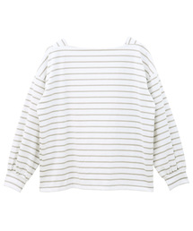 バルーンスリーブボーダーTOPS
