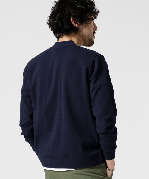 NANO universe（ナノユニバース）の「マイクロワッフルＺＩＰカットカーディガン（ブルゾン・メンズ・トップグレー/ネイビー/オリーブ/クリーム・X-LARGE/SMALL/LARGE/MEDIUM）」の6枚目の写真