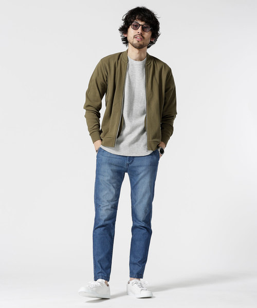 NANO universe（ナノユニバース）の「マイクロワッフルＺＩＰカットカーディガン（ブルゾン・メンズ・トップグレー/ネイビー/オリーブ/クリーム・X-LARGE/SMALL/LARGE/MEDIUM）」の7枚目の写真