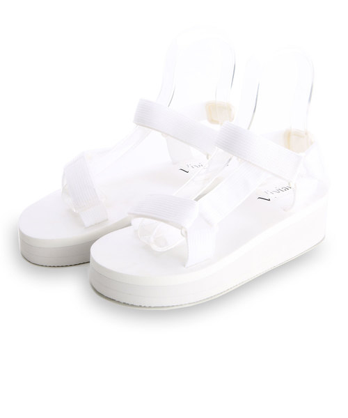 VIVIAN(ヴィヴィアン)の「ベルクロスポーツ厚底サンダル(サンダル・レディース・レッド/ブラック/グレー/カーキ/ネイビー/ホワイト・M/LL/SS/S/L)」の12枚目の写真