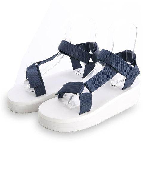 VIVIAN(ヴィヴィアン)の「ベルクロスポーツ厚底サンダル(サンダル・レディース・レッド/ブラック/グレー/カーキ/ネイビー/ホワイト・M/LL/SS/S/L)」の16枚目の写真