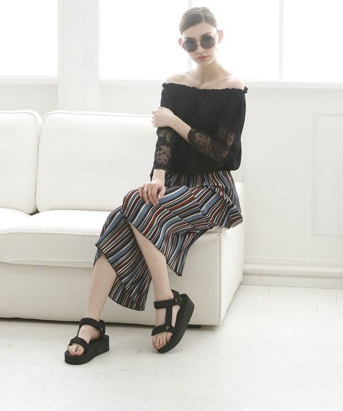 VIVIAN(ヴィヴィアン)の「ベルクロスポーツ厚底サンダル(サンダル・レディース・レッド/ブラック/グレー/カーキ/ネイビー/ホワイト・M/LL/SS/S/L)」の19枚目の写真