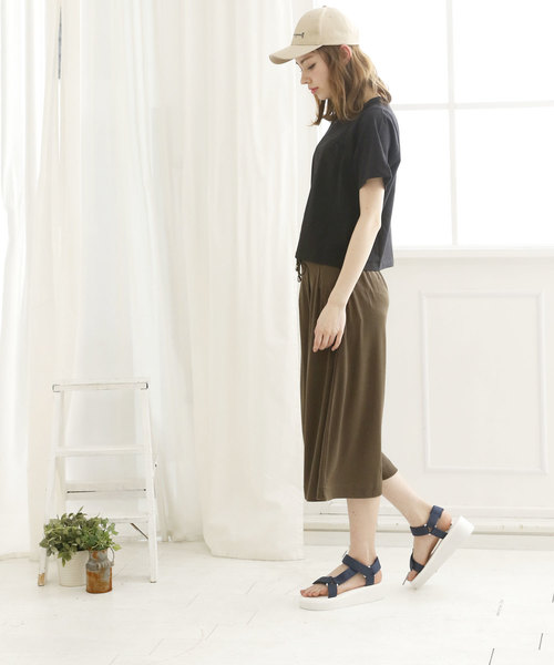 VIVIAN(ヴィヴィアン)の「ベルクロスポーツ厚底サンダル(サンダル・レディース・レッド/ブラック/グレー/カーキ/ネイビー/ホワイト・M/LL/SS/S/L)」の21枚目の写真