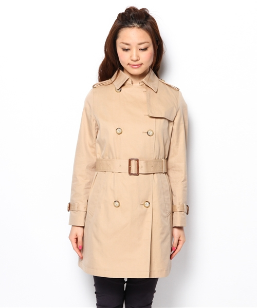 Another Edition（アナザーエディション）の「AE[A] C CHKライナー トレンチ（トレンチコート・レディース・ベージュ/ネイビー・SMALL/MEDIUM）」の11枚目の写真