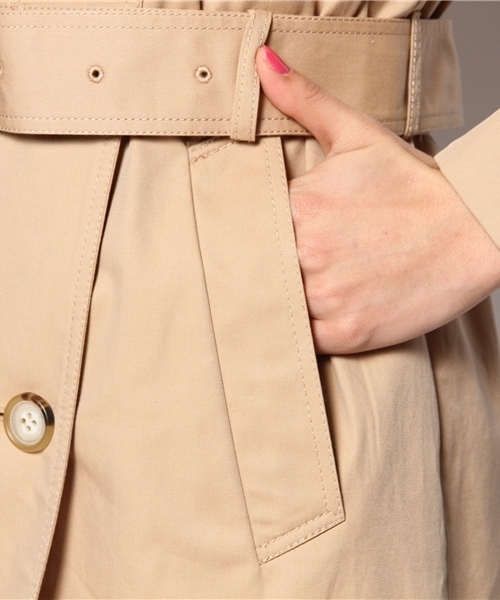 Another Edition（アナザーエディション）の「AE[A] C CHKライナー トレンチ（トレンチコート・レディース・ベージュ/ネイビー・SMALL/MEDIUM）」の9枚目の写真
