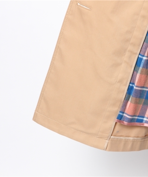 Another Edition（アナザーエディション）の「AE[A] C CHKライナー トレンチ（トレンチコート・レディース・ベージュ/ネイビー・SMALL/MEDIUM）」の10枚目の写真