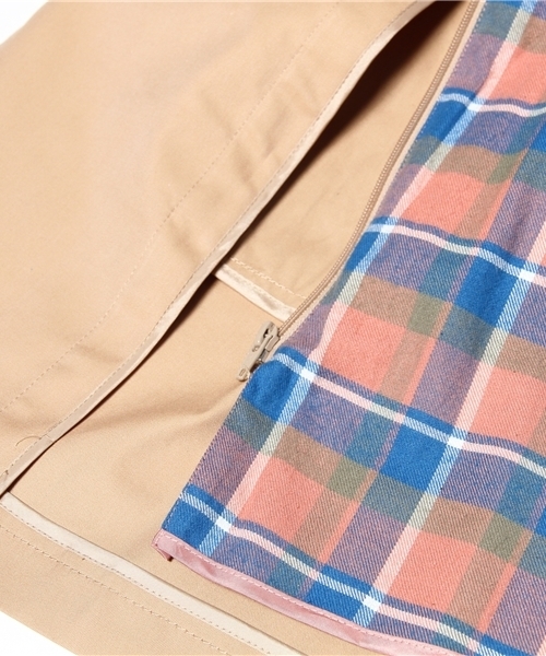 Another Edition（アナザーエディション）の「AE[A] C CHKライナー トレンチ（トレンチコート・レディース・ベージュ/ネイビー・SMALL/MEDIUM）」の4枚目の写真