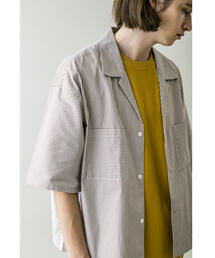 MONKEY TIME | ＜monkey time＞ OX STRIPE CROPPED OPEN SHIRT/クロップドシャツ(シャツ/ブラウス)