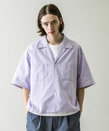 MONKEY TIME | ＜monkey time＞ OX STRIPE CROPPED OPEN SHIRT/クロップドシャツ(シャツ/ブラウス)