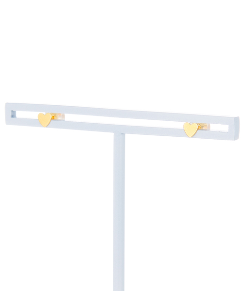 ESTELLE（エステール）の「K18 イエローゴールド ハート ピアス ESTELLE/エステール（ピアス（両耳用）・レディース・イエローゴールド・-）」の3枚目の写真