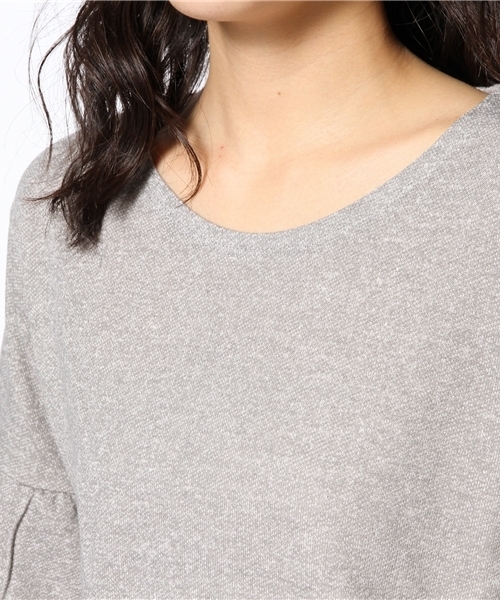 mystic（ミスティック）の「裏毛ワッフル袖プルオーバー（Tシャツ/カットソー・レディース・ブルー/グレー/アイボリー・ﾌﾘ-）」の10枚目の写真