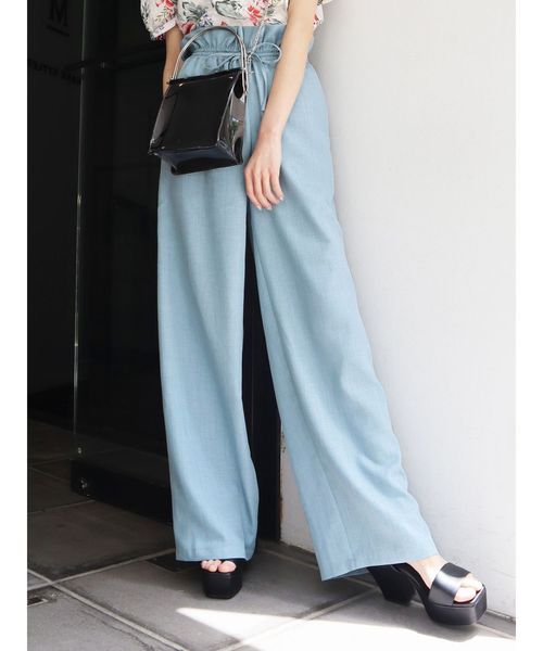 EMODA(エモダ)の「デニムライクストリングパンツ(その他パンツ・レディース・ライトブルー/ブラック/ブラウン・SMALL/MEDIUM)」の9枚目の写真