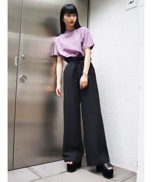 EMODA(エモダ)の「デニムライクストリングパンツ(その他パンツ・レディース・ライトブルー/ブラック/ブラウン・SMALL/MEDIUM)」の12枚目の写真