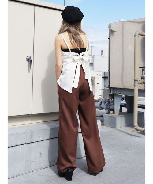 EMODA(エモダ)の「デニムライクストリングパンツ(その他パンツ・レディース・ライトブルー/ブラック/ブラウン・SMALL/MEDIUM)」の15枚目の写真
