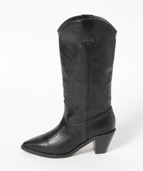 LOWRYS FARM（ローリーズファーム）の「ウエスタンブーツ　851960（ブーツ・レディース・ブラック/ブラウン・MEDIUM/LARGE）」の4枚目の写真