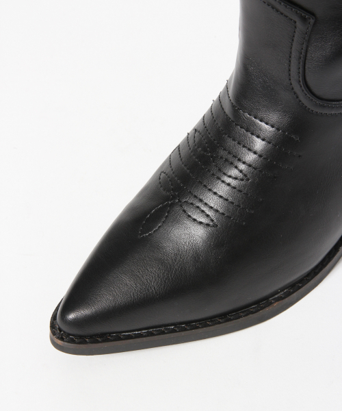 LOWRYS FARM（ローリーズファーム）の「ウエスタンブーツ　851960（ブーツ・レディース・ブラック/ブラウン・MEDIUM/LARGE）」の7枚目の写真