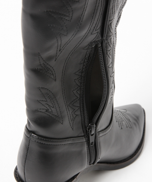 LOWRYS FARM（ローリーズファーム）の「ウエスタンブーツ　851960（ブーツ・レディース・ブラック/ブラウン・MEDIUM/LARGE）」の9枚目の写真