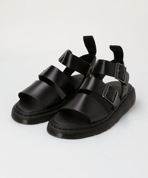BEAUTY&YOUTH UNITED ARROWS(ビューティーアンドユースユナイテッドアローズ)の「<Dr. Martens(ドクターマーチン)>GRYPHON レザーサンダル(サンダル・レディース・ブラック・4)」の2枚目の写真