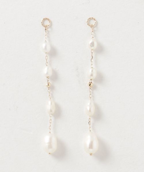 agete（アガット）の「K10ピアスチャーム（チャーム・レディース・ホワイト系その他・FREE）」の7枚目の写真