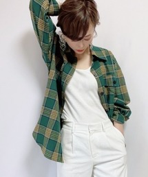 Aunt Marie's | WEARISTA YUKI × AUNT MARIE'S チェックCPO BIGシャツ(シャツ/ブラウス)