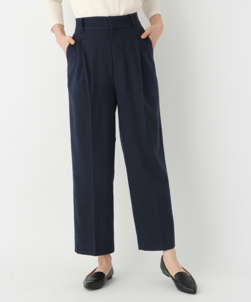 GLOBAL WORK（グローバルワーク）の「あったか美(うつく)シルエットワイドパンツ/849654（その他パンツ・レディース・オフホワイト/チャコールグレー/ネイビー/ベージュ・SMALL/LARGE/MEDIUM/X-LARGE/XX-LARGE）」の6枚目の写真