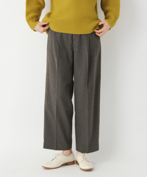 GLOBAL WORK（グローバルワーク）の「あったか美(うつく)シルエットワイドパンツ/849654（その他パンツ・レディース・オフホワイト/チャコールグレー/ネイビー/ベージュ・SMALL/LARGE/MEDIUM/X-LARGE/XX-LARGE）」の7枚目の写真