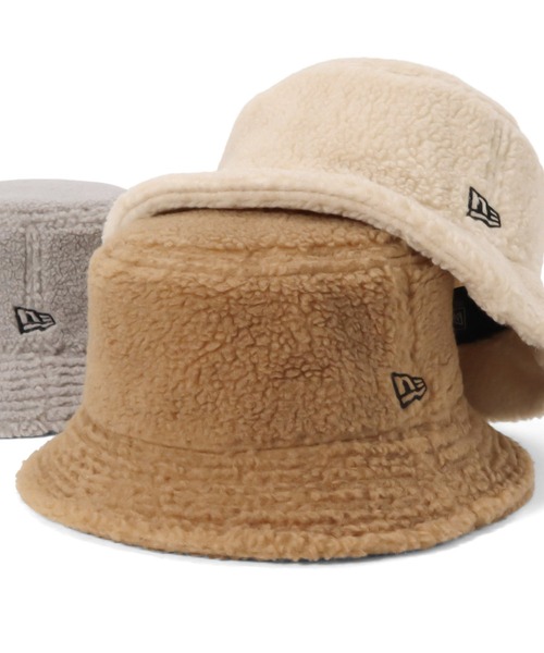 NEW ERA（ニューエラ）の「ニューエラ ボアバケット ONSPOTZ別注 フリースファー（ハット・メンズ・ブラック/ベージュ/グレー/オリーブ/ブラウン/グレー系その他・S/M/M/L/L/XL）」の18枚目の写真