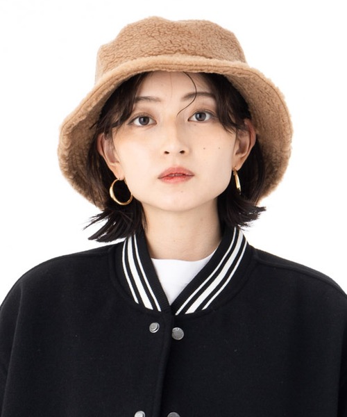 NEW ERA（ニューエラ）の「ニューエラ ボアバケット ONSPOTZ別注 フリースファー（ハット・メンズ・ブラック/ベージュ/グレー/オリーブ/ブラウン/グレー系その他・S/M/M/L/L/XL）」の11枚目の写真