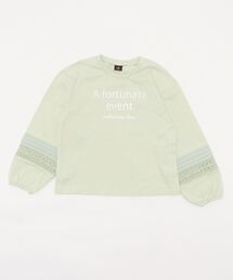 AIMABLE（エマーブル）の「レース切り替え長袖Tシャツ（Tシャツ/カットソー）」