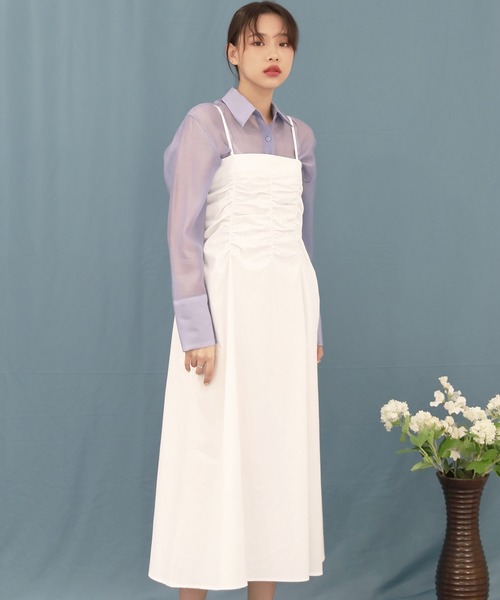 シャーリングビスチェ 紐ワンピース ワンピース By Muni R バイ ムニール のファッション通販 Zozotown