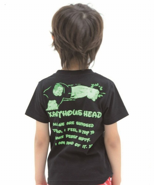 XD（エックスディ）の「XD-半袖T-2（Tシャツ/カットソー・キッズ・ホワイト/ブラック/ホワイト系その他3/ブラック系その他2/ホワイト系その他2/ブラック×グリーン/ブラック系その他・130cm/140cm/150cm/160cm/120cm）」の6枚目の写真