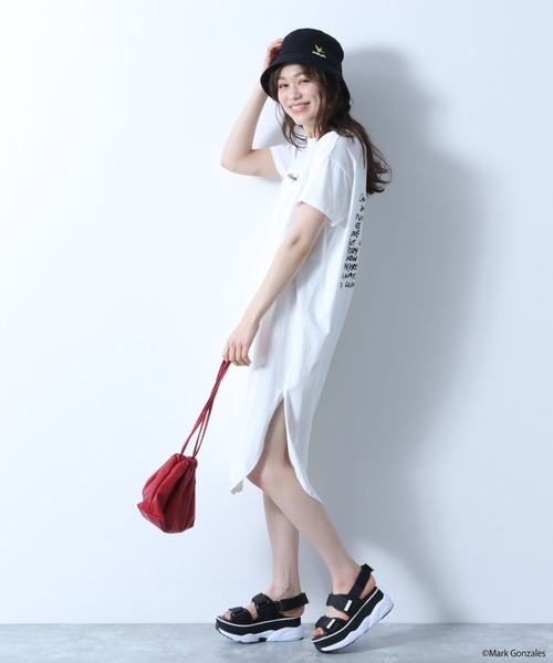 Heather(ヘザー)の「Mark Gonzales バケットハット 887395(ハット・レディース・ホワイト/ブラック・ONESIZE)」の9枚目の写真