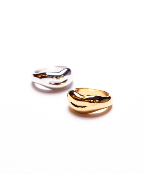 Ayler(アイラー)の「Ayler アイラー / RING ニュアンライン太リング(リング・レディース・シルバー/ゴールド・11号/13号)」の1枚目の写真