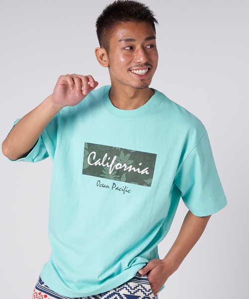 Ocean Pacific(オーシャンパシフィック)の「【OP/オーピー】ボックスロゴTシャツ / 半袖 ユニセックス(Tシャツ/カットソー・メンズ・ホワイト/ネイビー/エメラルド・MEDIUM/LARGE/X-LARGE)」の1枚目の写真