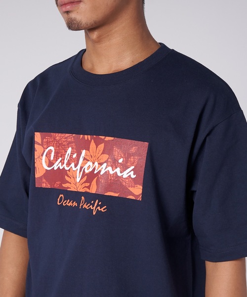 Ocean Pacific(オーシャンパシフィック)の「【OP/オーピー】ボックスロゴTシャツ / 半袖 ユニセックス(Tシャツ/カットソー・メンズ・ホワイト/ネイビー/エメラルド・MEDIUM/LARGE/X-LARGE)」の4枚目の写真
