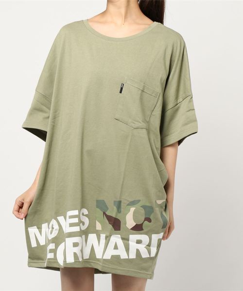 one way（ワンウェイ）の「MOVESNOTTワンピ（ワンピース・レディース・ホワイト/ベージュ/ブラック/ライトブルー/ブラック系その他/カーキ・FREE）」の5枚目の写真
