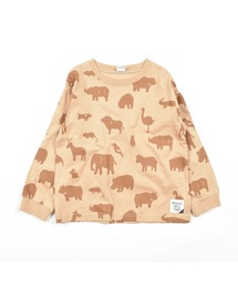 nicohrat（ニコフラート）の「nicohrat/ニコフラート ANIMAL ロングTシャツ（Tシャツ/カットソー・キッズ）」