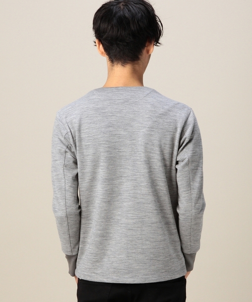 MONKEY TIME(モンキータイム)の「MT W/N ポンチ ノーカラー ブルゾン ◆(カーディガン/ボレロ・メンズ・ブラック/グレー・LARGE/X-LARGE/MEDIUM/SMALL)」の8枚目の写真