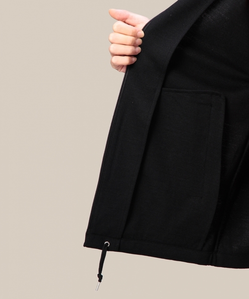 MONKEY TIME(モンキータイム)の「MT W/N ポンチ ノーカラー ブルゾン ◆(カーディガン/ボレロ・メンズ・ブラック/グレー・LARGE/X-LARGE/MEDIUM/SMALL)」の4枚目の写真