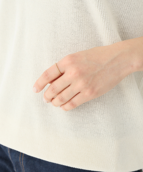 Lilas(リラ)の「シンプルリングミルウチ K10(リング・レディース・ゴールド・FREE/11/15 /13)」の5枚目の写真