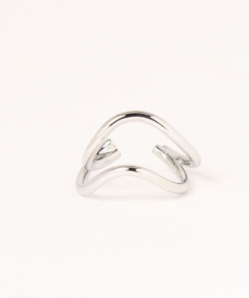 MODE ROBE(モードローブ)の「ダブルラインウェーブリング 12号 リング(リング・レディース・シルバー/ゴールド・12号)」の10枚目の写真