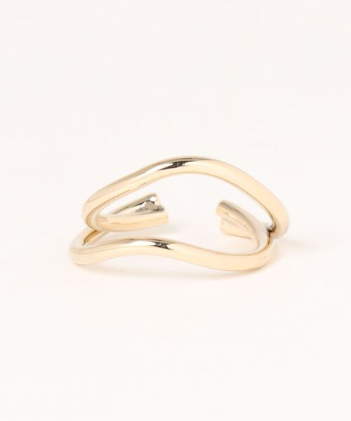MODE ROBE(モードローブ)の「ダブルラインウェーブリング 12号 リング(リング・レディース・シルバー/ゴールド・12号)」の11枚目の写真