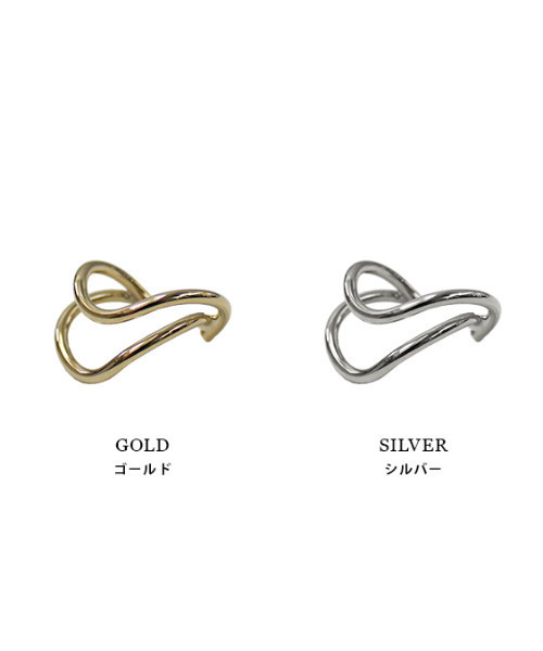 MODE ROBE(モードローブ)の「ダブルラインウェーブリング 12号 リング(リング・レディース・シルバー/ゴールド・12号)」の12枚目の写真