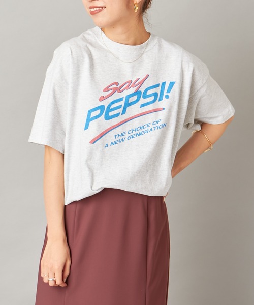 Omekashi(オメカシ)の「PEPSI Tシャツ(Tシャツ/カットソー・レディース・ライトグレー・FREE)」の1枚目の写真