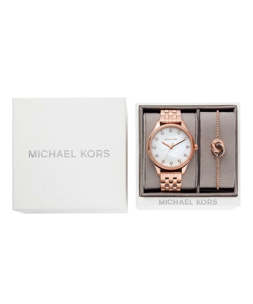 MICHAEL KORS(マイケルコース)の「LEXINGTON MK1025(アナログ腕時計・レディース・ピンクゴールド・FREE)」の4枚目の写真