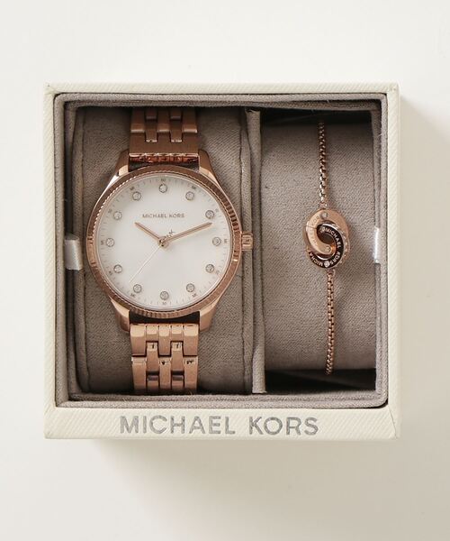 MICHAEL KORS(マイケルコース)の「LEXINGTON MK1025(アナログ腕時計・レディース・ピンクゴールド・FREE)」の8枚目の写真